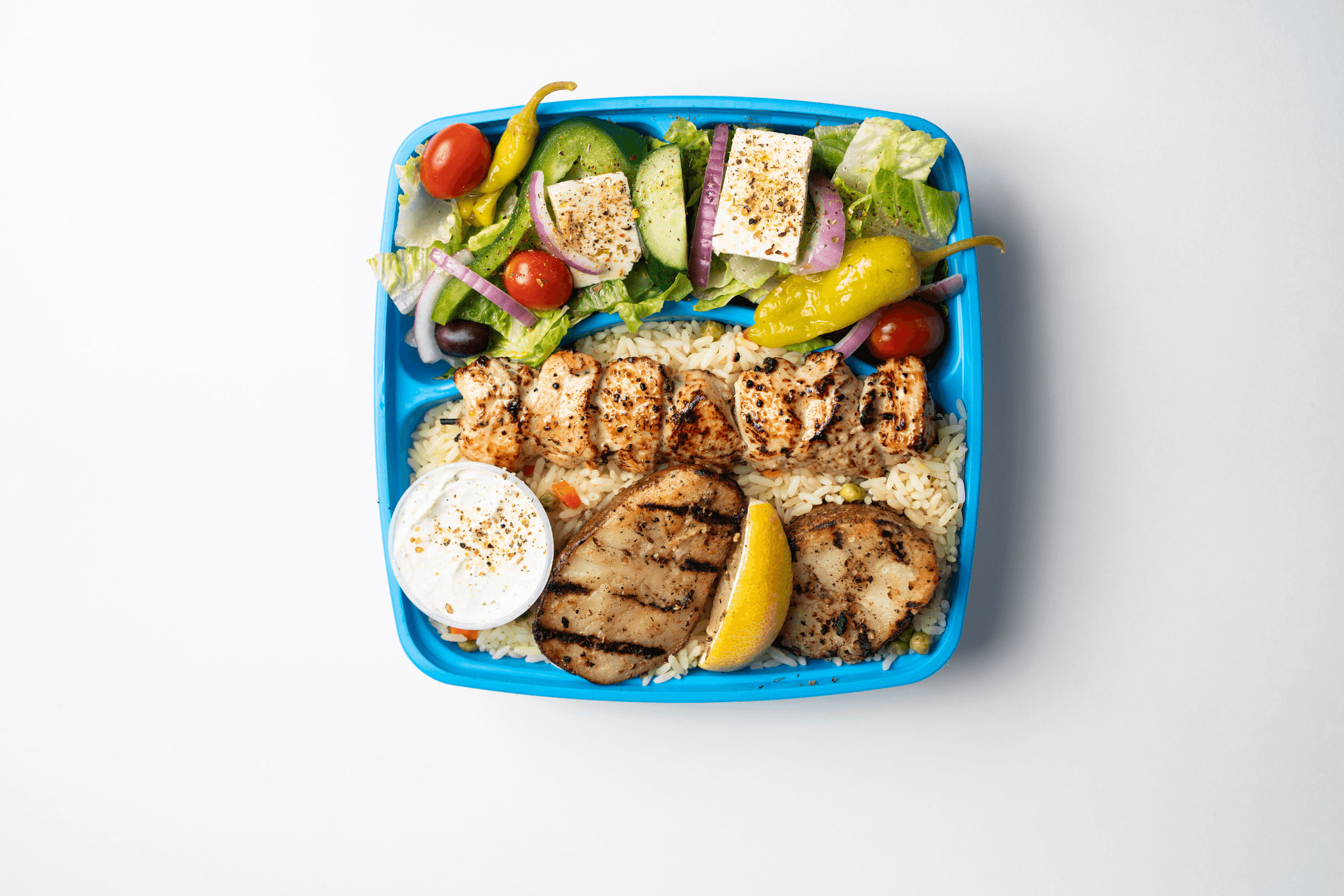 (10). Souvlaki Platter